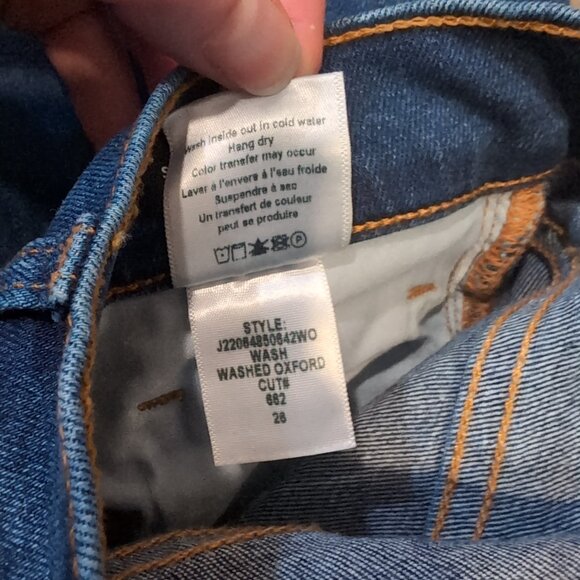 Veronica Beard Ryleigh High Rise Slim Straight Jean Capri 26 Raw Hem Oxford - Picture 6 of 9